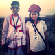 Rao with a Rajasthani musician in Jodhpur.